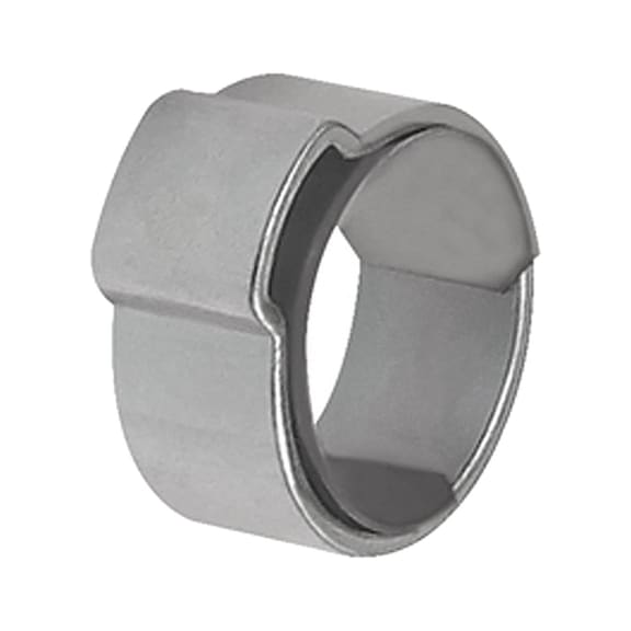 1-ear hose clamp with insert ring bright zinc-plated steel 114173 - Tube clamp (pneumatics)