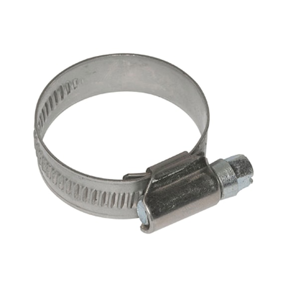 Worm thread hose clamp blow line chrome steel 115453 - Tube clamp (pneumatics)