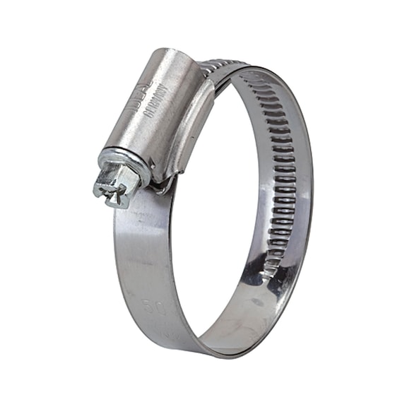 Worm thread hose clamp chrome steel 1.4016 in accordance with DIN 3017 114215 - Tube clamp (pneumatics)