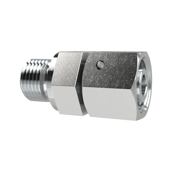 Adjustable straight screw-in fitting galvanised sealing cone 158908 - Adjustable screw connection (pneumatics)