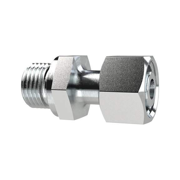 Adjustable straight screw-in fitting galvanised 158924 - Adjustable screw connection (pneumatics)