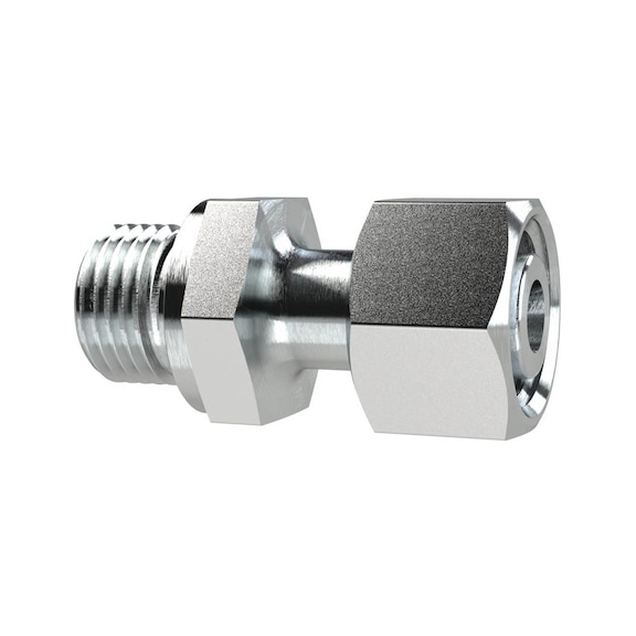 Adjustable straight screw-in fitting galvanised 158949 - Adjustable screw connection (pneumatics)