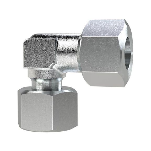 Adjustable angle connection fitting sealing cone galvanised steel 158977 - Adjustable screw connection (pneumatics)