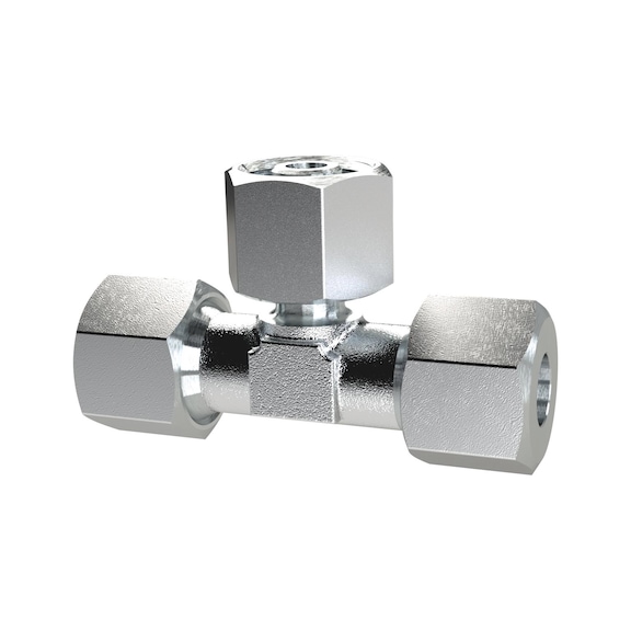 Adjustable T-connection screw fitting sealing cone 360 degrees rotatable 159018 - Adjustable screw connection (pneumatics)