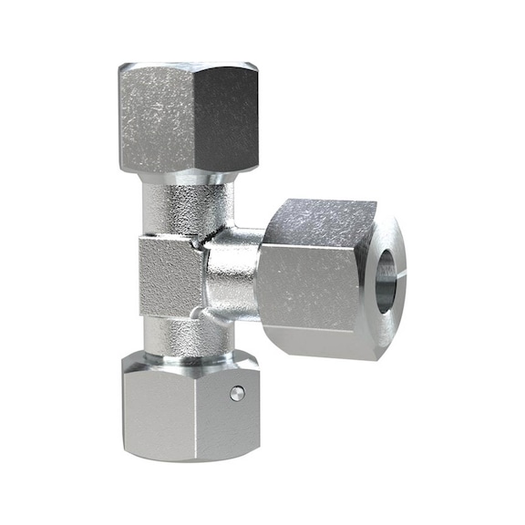 Adjustable L-fitting Sealing cone 360 degrees rotatable Galvanised steel 159032 - Adjustable screw connection (pneumatics)