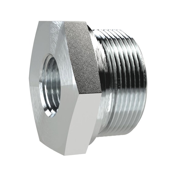 Lange Wechselreduzierung weichdichtend Stahl verzinkt 159094 - Leitungsverbindung (Pneumatik, Sonstiges)