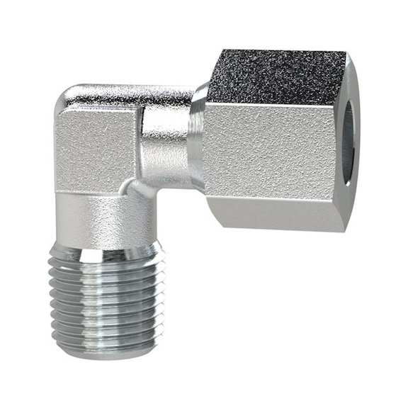 Angle screw connection zinc-plated steel 112167 - Elbow fitting (pneumatics)