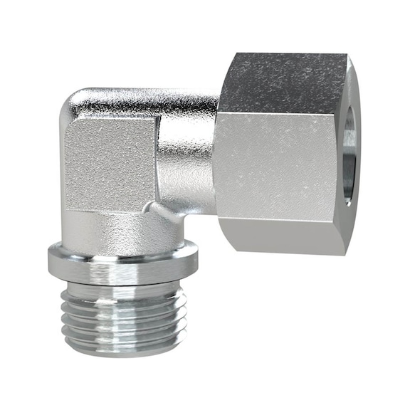 Angle screw-in fitting galvanised steel 159163 - Elbow fitting (pneumatics)