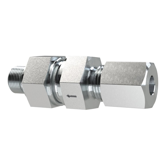 Check valve cutting ring thread, galvanised steel 159456 - Union nut (threaded joint)