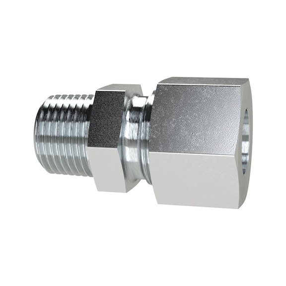 Straight screw-in fitting galvanised steel 112123 - Straight screw-in fitting (pneumatics)