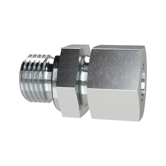 Straight screw-in fitting galvanised steel 159677 - Straight screw-in fitting (pneumatics)