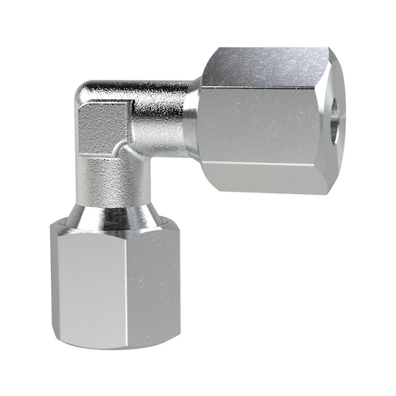 Winkel-Verschraubung Stahl verzinkt 159702 - Winkelverschraubung (Pneumatik)