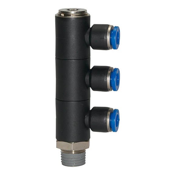 L-multiple distributor Blue series triple rotatable 135697 - Multiple distributor (pneumatics)