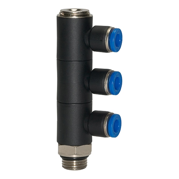 L-multiple distributor Blue Series triple rotatable 109675 - Multiple distributor (pneumatics)