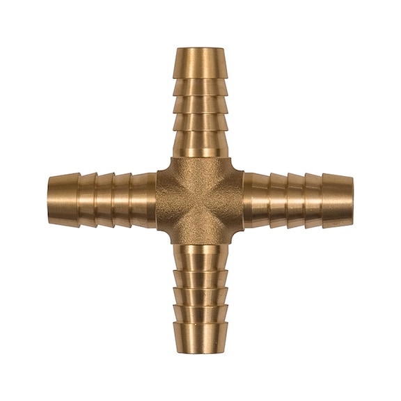 Cross hose connection piece 134513 - Pneumatic function fitting (pneumatics)