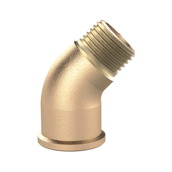 45-degree elbow fitting polished brass 194120 - Angle piece (pneumatics)