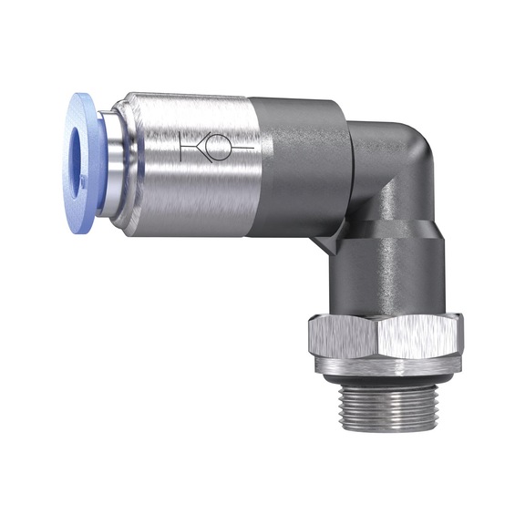 L-Steckverschraubung Blaue Serie selbstabsprerrend 151463 - L-Steckverschraubung, L-Steckverbindung (Pneumatik)