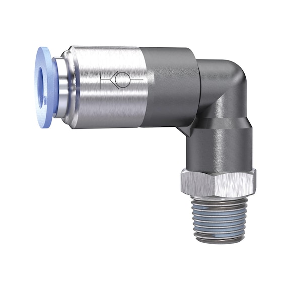 L-plug-in fitting Blue series self-locking 151480 - Push-in L-fitting, push-in L-connection (pneumatics)
