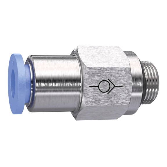 Straight check valve Blue series Threaded hose 151495 - Check valve (pneumatics)