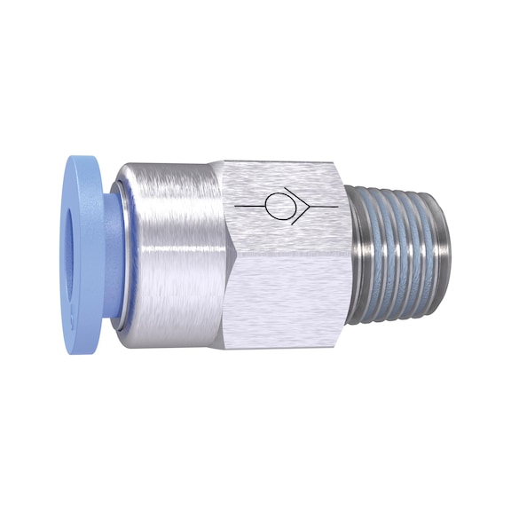 Straight check valve Blue series Threaded hose 151501 - Check valve (pneumatics)