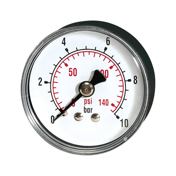 Standard pressure gauge pressure line plastic housing G 1/4 rear centred 115494 - Pressure gauge