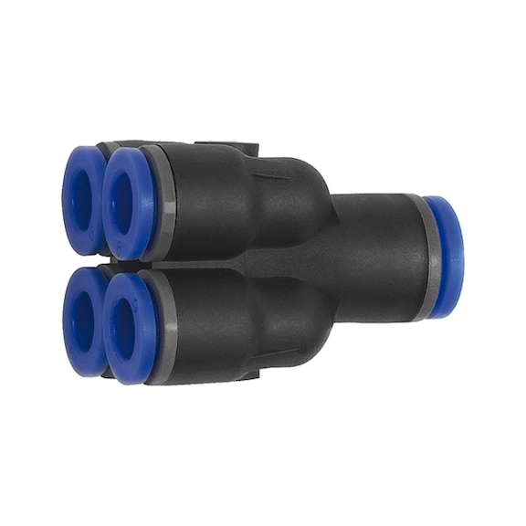 Multiple distributor plug connection Blue Series four-way 109875 - Multiple distributor (pneumatics)