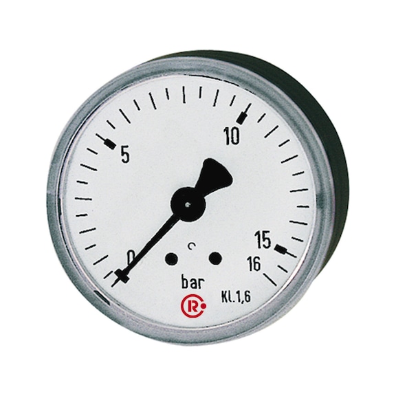 Standard pressure gauge with plastic case Single scale in bar 101752 - Standard manometers with plastic housing