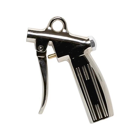 Blowgun without nozzle nickel-plated die-cast aluminium 117444 - Compressed air blasting gun