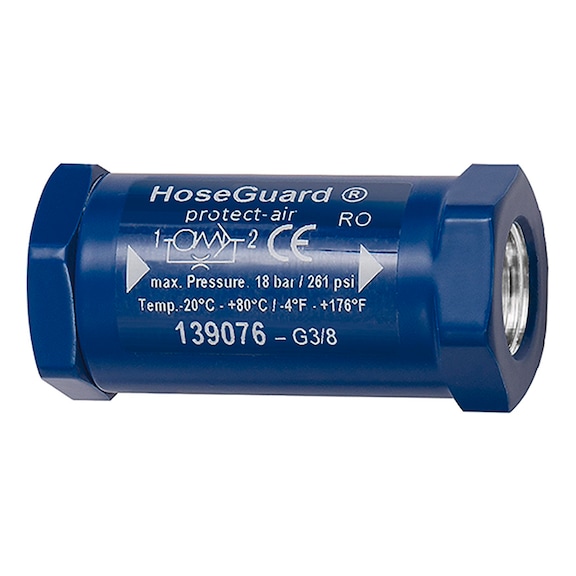 Schlauchbruchsicherung Hose Guard Aluminium Kolben Polyacetat 139077 - Pneumatik (Zubehör, Sonstiges)