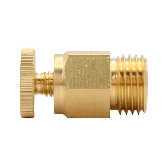 RIEGLER Drain and vent valve brass straight shape 103742 - Quick exhaust valve (pneumatics)