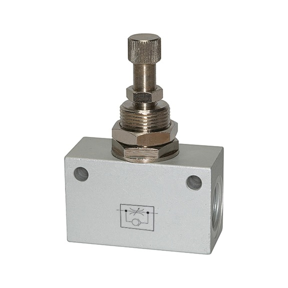 Block-type throttle check valve 103802 - Speed controller with check valve (pneumatics)