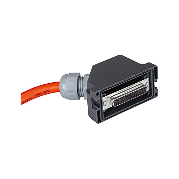 RIEGLER Electrical connection multipole 25-pin 106700 - Connector and wire (accessory, pneumatics)