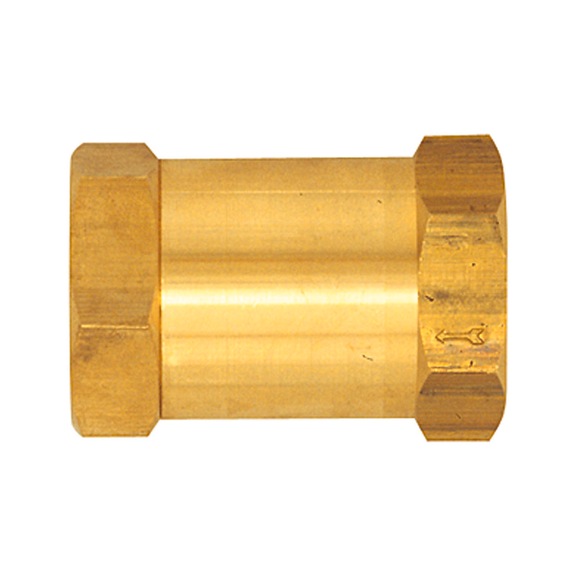 Check valve, straight-through design, brass 103817 - Check valve (pneumatics)