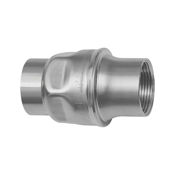 Rückschlagventil leichte Bauweise Edelstahl 1.4301 103852 - Rückschlagventil