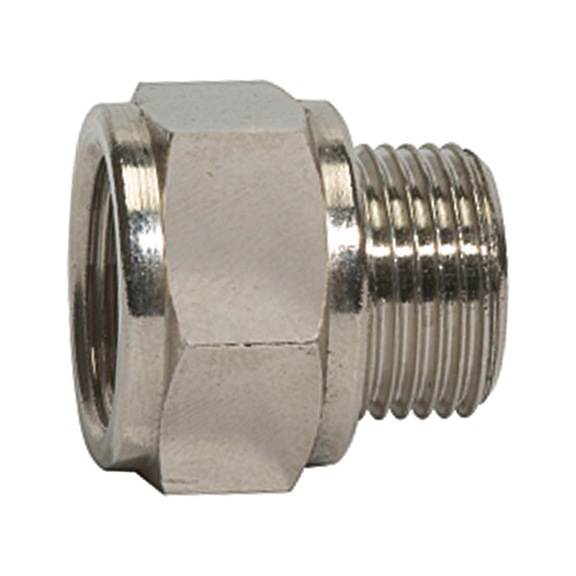 Short extension piece value line nickel-plated brass 115517 - Collet screw (pneumatics)