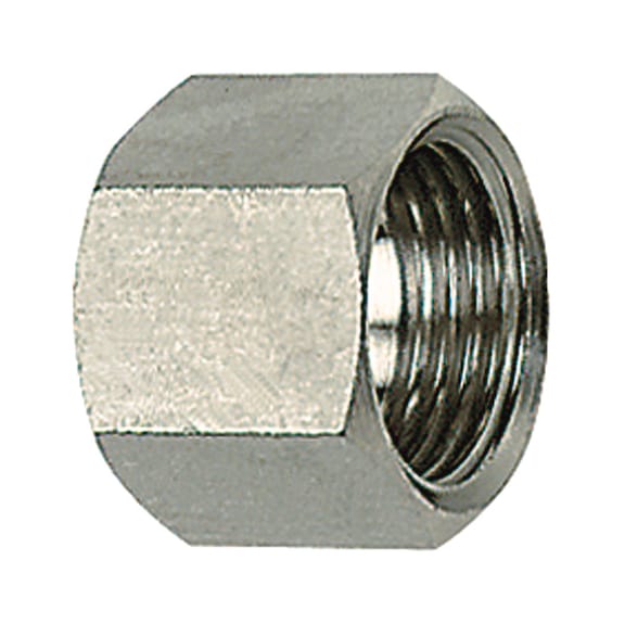 Sechskant-Überwurfmutter Edelstahl 1.4571 111726 - Klemmringverschraubung (Pneumatik)