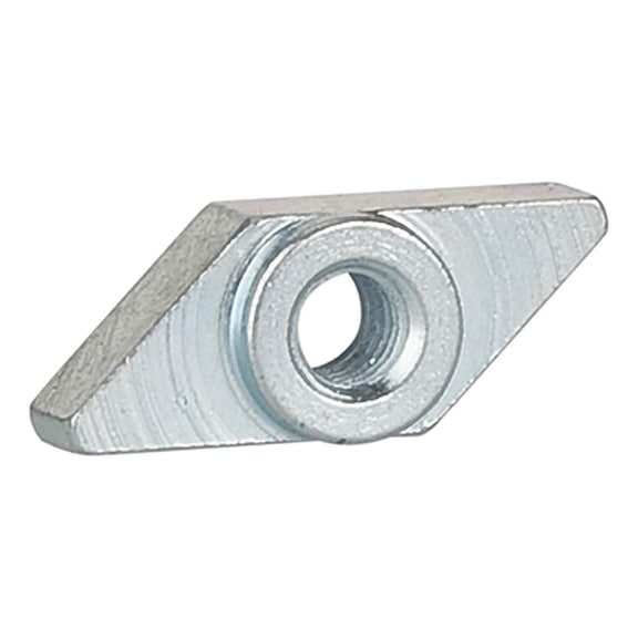 Gewindeplatte für die T-Nut für Kompaktzylinder 106169 - Anschlussplatte für Ventildirektmontage