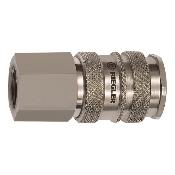Quick-release coupling Nominal diameter 10 Nickel-plated steel/brass 141557 - Quick-release coupling (hose)