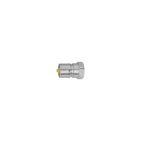 Plug nipple with pressure eliminator Series B Hardened steel, galvanised 107741 - Hose connector (hydraulics)