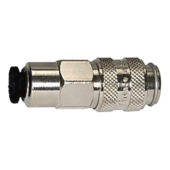 Quick-release coupling Nominal diameter 5 Nickel-plated brass 107175 - Quick-release coupling (hose)
