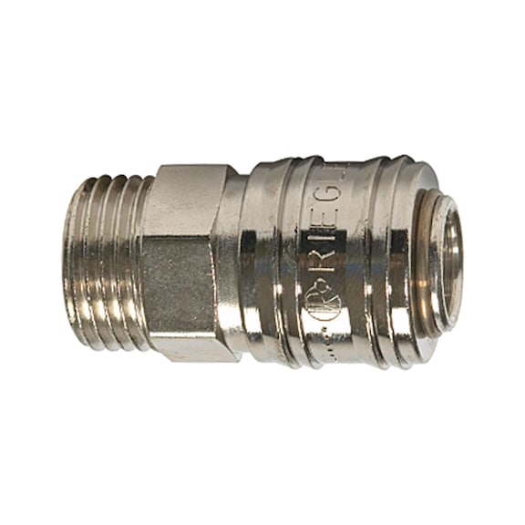 Quick-release coupling Nominal diameter 7.2 connect line Nickel-plated brass 115615 - Quick-release coupling (hose)