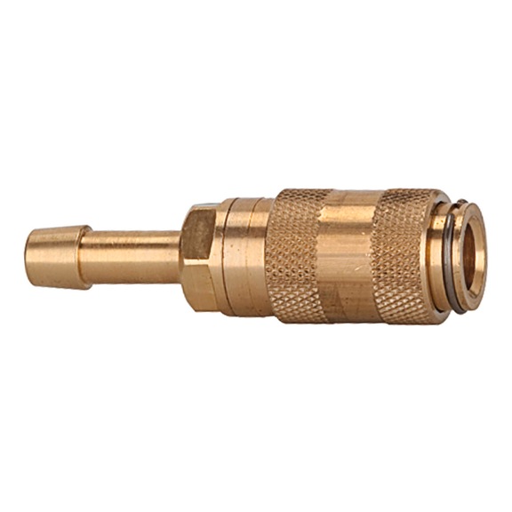 Quick-release coupling Nominal diameter 2.7 Bright brass 107073 - Quick-release coupling (hose)