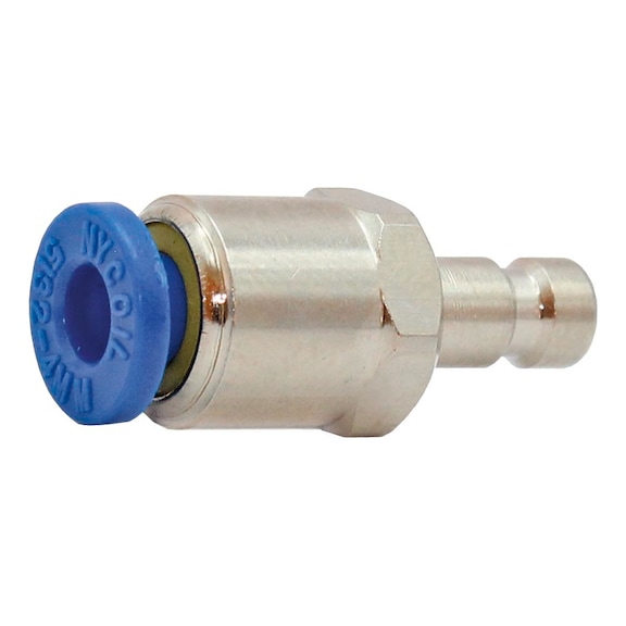 Push-in nipple 4 mm for couplings Nominal diameter 2.7 107106 - Hose fitting (screwed joint )