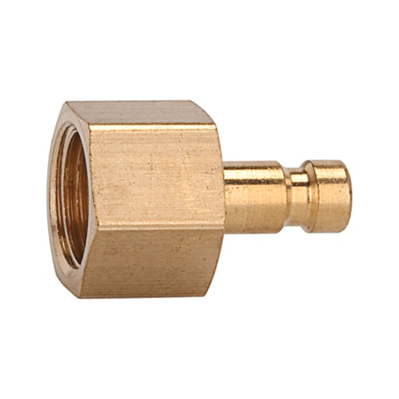 Nippel für Kupplungen Nennweite 2,7 Messing blank 107086 - Schlaucharmatur mit Verschraubung