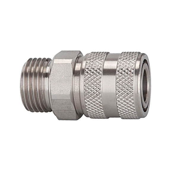 Quick-release coupling Nominal diameter 7.2 Stainless steel 1.4305 107334 - Quick-release coupling (hose)