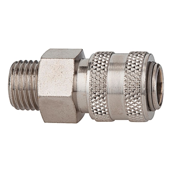Quick-release coupling Nominal diameter 5 connect line Nickel-plated brass 115623 - Quick-release coupling (hose)
