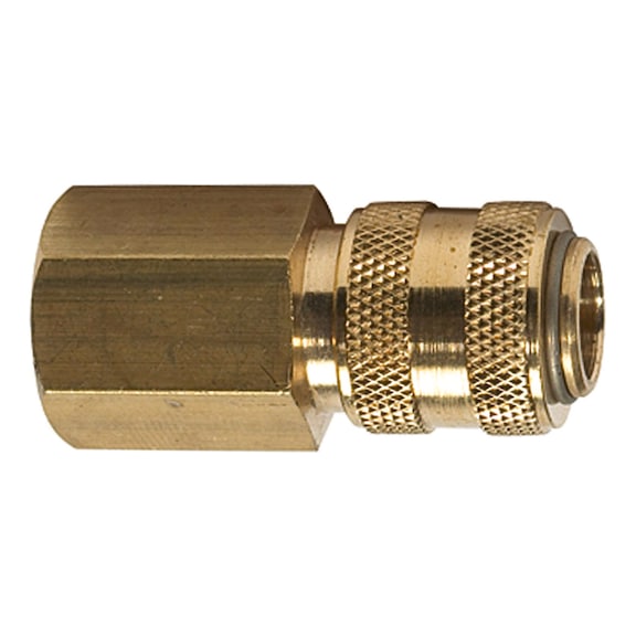 Quick-release coupling Nominal diameter 5 connect line Brass blank 115628 - Quick-release coupling (hose)