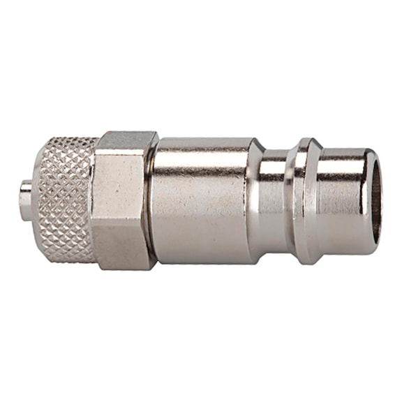 Nippel für Kupplungen Nennweite 7,2-7,8 Messing vernickelt 107314 - Schlaucharmatur mit Verschraubung