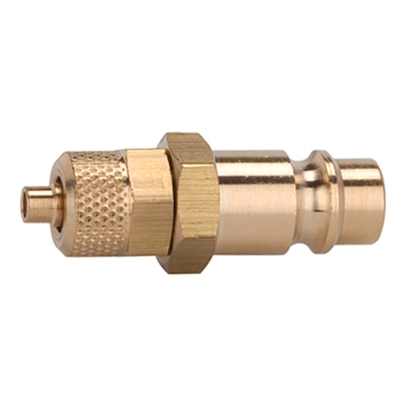 Nipple for couplings Nominal diameter 7.2-7.8 Bright brass 107245 - Hose fitting (screwed joint )