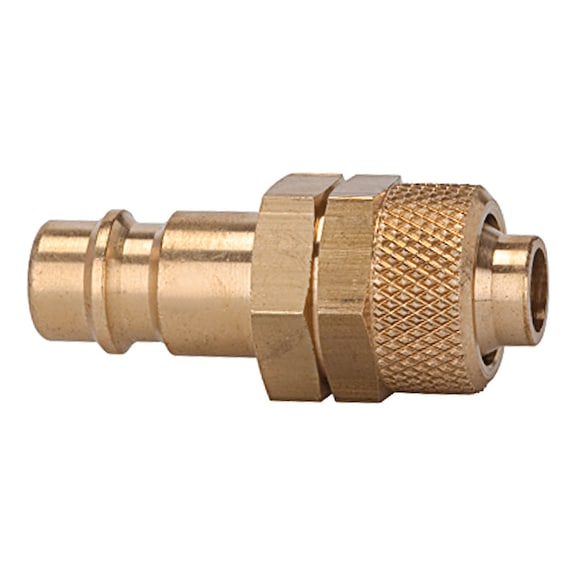 Nippel für Kupplungen Nennweite 7,2-7,8 Messing blank 107248 - Schlaucharmatur mit Verschraubung